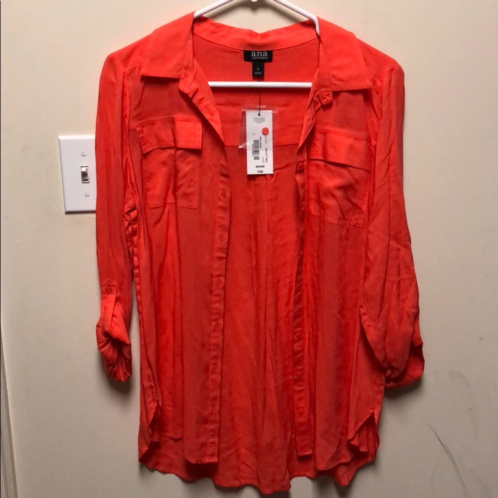Long sleeve button up blouse